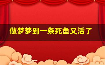 做梦梦到一条死鱼又活了