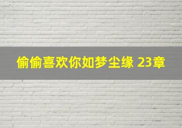 偷偷喜欢你如梦尘缘 23章