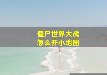 僵尸世界大战怎么开小地图