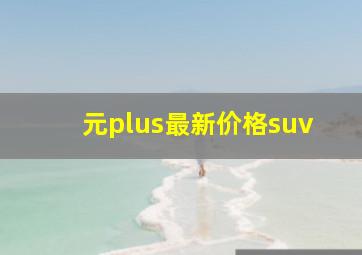 元plus最新价格suv