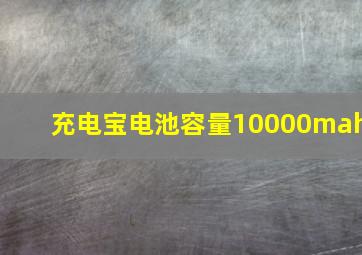 充电宝电池容量10000mah