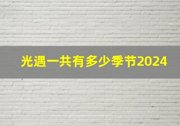 光遇一共有多少季节2024