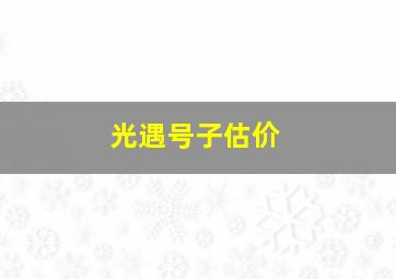 光遇号子估价