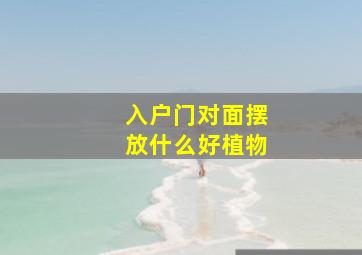 入户门对面摆放什么好植物