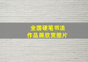 全国硬笔书法作品展欣赏图片