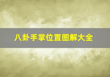 八卦手掌位置图解大全