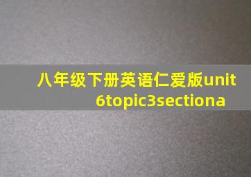 八年级下册英语仁爱版unit6topic3sectiona