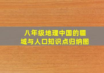 八年级地理中国的疆域与人口知识点归纳图