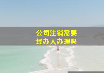 公司注销需要经办人办理吗