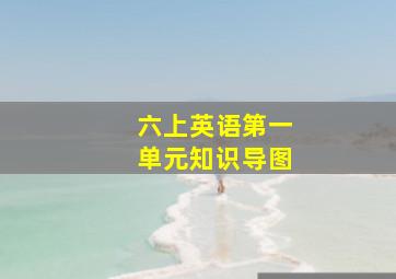 六上英语第一单元知识导图