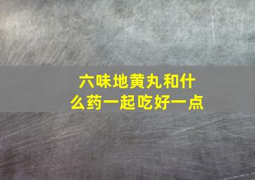 六味地黄丸和什么药一起吃好一点