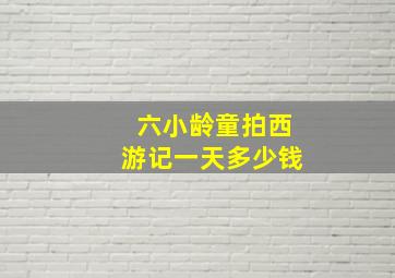 六小龄童拍西游记一天多少钱