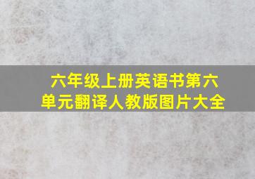 六年级上册英语书第六单元翻译人教版图片大全