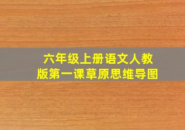 六年级上册语文人教版第一课草原思维导图