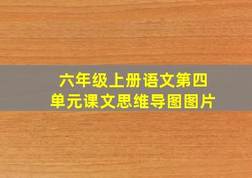 六年级上册语文第四单元课文思维导图图片