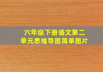 六年级下册语文第二单元思维导图简单图片