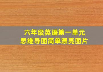 六年级英语第一单元思维导图简单漂亮图片