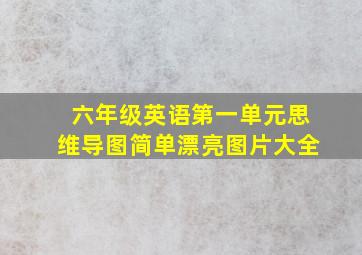 六年级英语第一单元思维导图简单漂亮图片大全