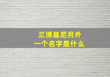 兰博基尼另外一个名字是什么