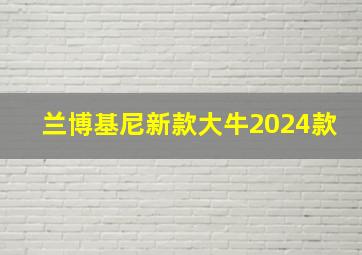 兰博基尼新款大牛2024款