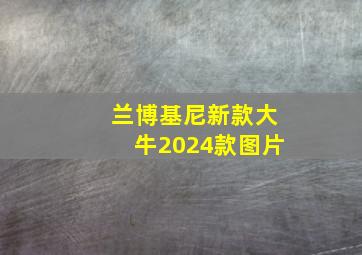 兰博基尼新款大牛2024款图片