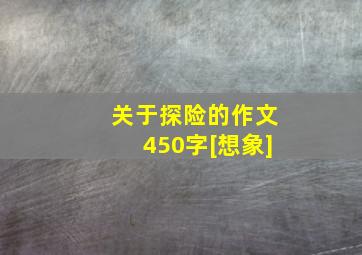 关于探险的作文450字[想象]