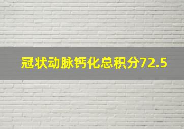 冠状动脉钙化总积分72.5