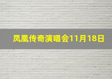 凤凰传奇演唱会11月18日