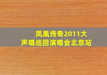 凤凰传奇2011大声唱巡回演唱会北京站