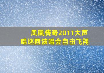 凤凰传奇2011大声唱巡回演唱会自由飞翔