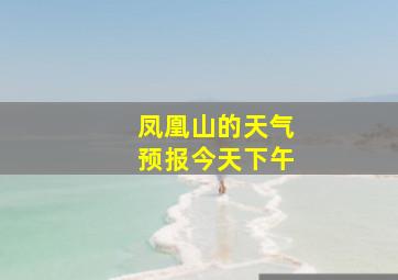 凤凰山的天气预报今天下午