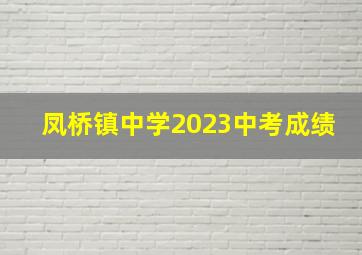 凤桥镇中学2023中考成绩