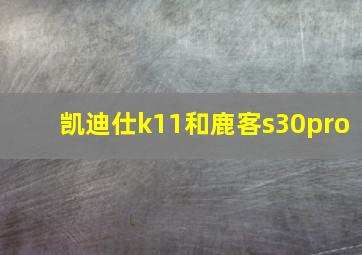 凯迪仕k11和鹿客s30pro