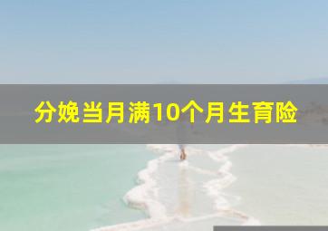 分娩当月满10个月生育险