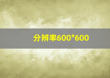 分辨率600*600