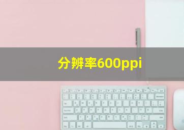 分辨率600ppi