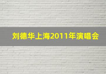 刘德华上海2011年演唱会