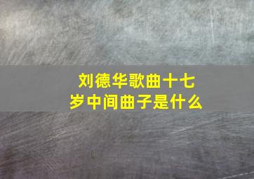 刘德华歌曲十七岁中间曲子是什么