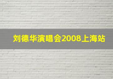 刘德华演唱会2008上海站