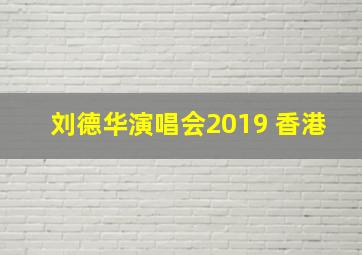 刘德华演唱会2019 香港