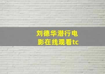 刘德华潜行电影在线观看tc