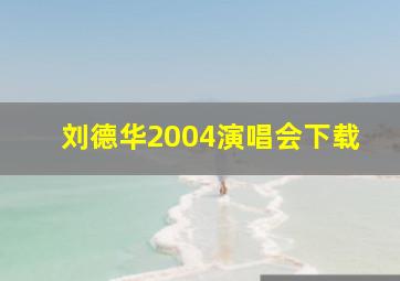 刘德华2004演唱会下载