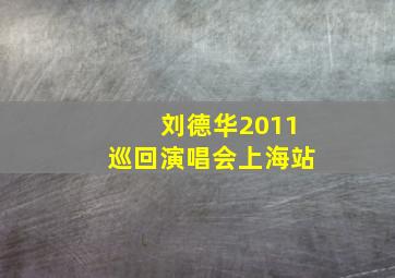 刘德华2011巡回演唱会上海站