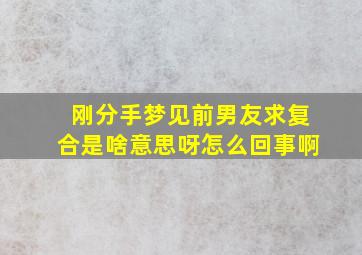 刚分手梦见前男友求复合是啥意思呀怎么回事啊