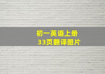 初一英语上册33页翻译图片