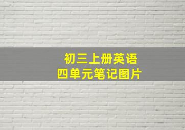 初三上册英语四单元笔记图片