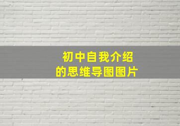 初中自我介绍的思维导图图片