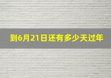 到6月21日还有多少天过年