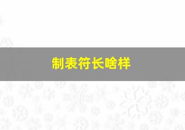 制表符长啥样