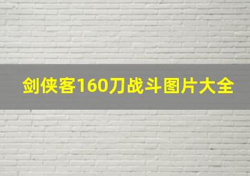 剑侠客160刀战斗图片大全